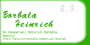 borbala heinrich business card